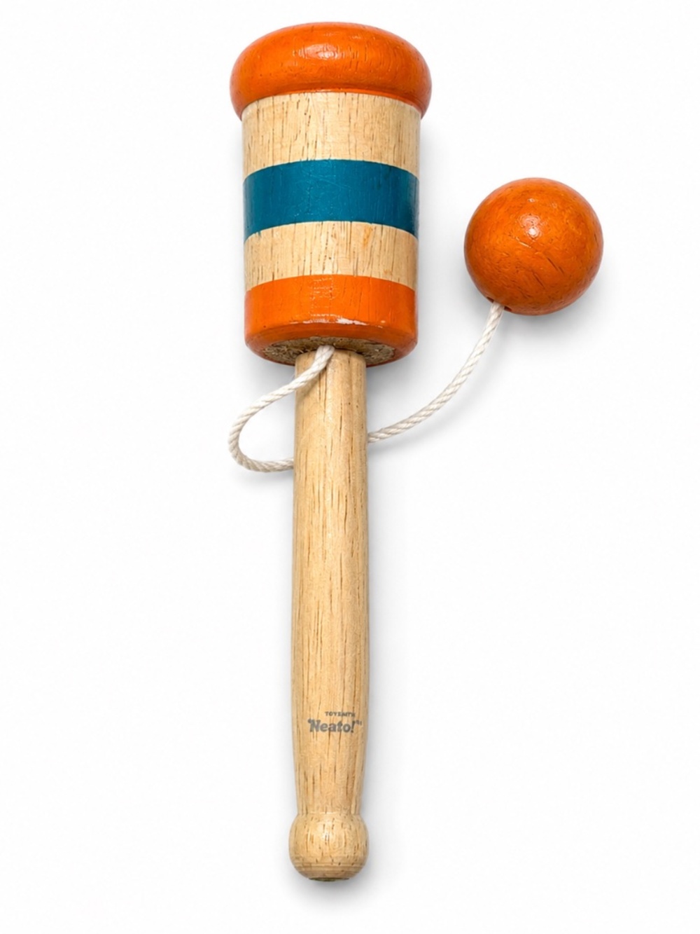 Toysmith Neato Wooden Catch Ball Retro Cup Ball Skill Toy